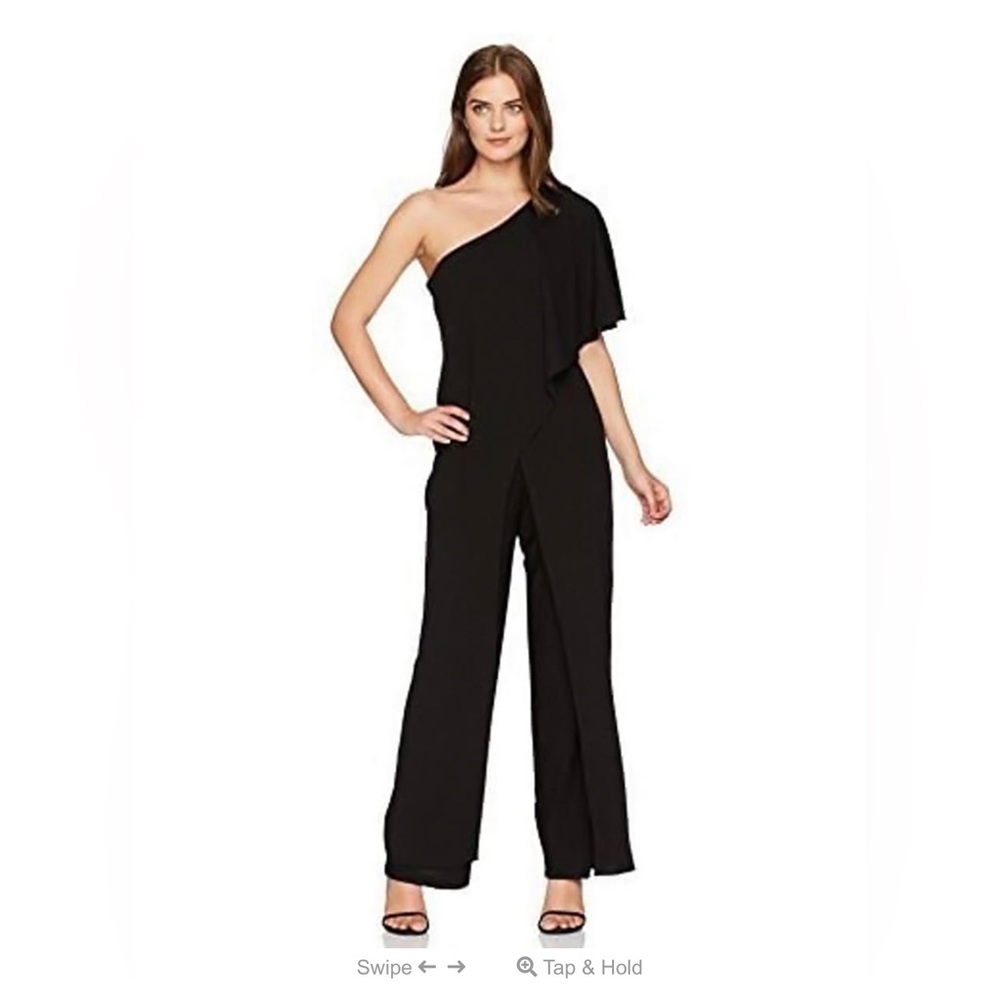MARINA - ONE-SHOULDER FLYAWAY JERSEY JUMPSUIT